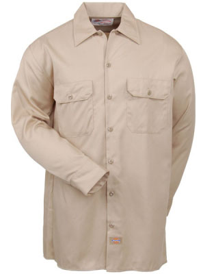 Dickies 574 Long Sleeve Khaki Shirt