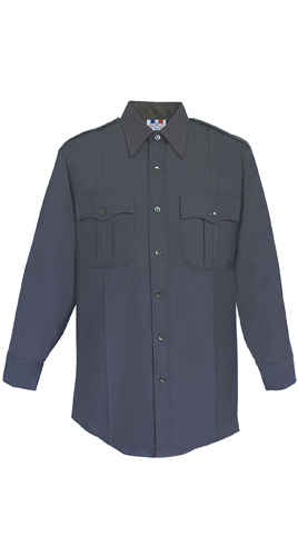 Flying Cross 35W5476  Nvy<br>LS Shirt Poly Cotton