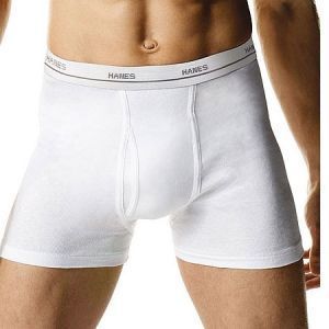 Hanes 3-Pack White Boxer Brief